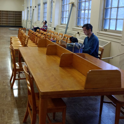 Root and Ha in Fraser, January 2020 Leah Root, Web Services Developer, and Corey Ha, Library Director in Fraser January 2020