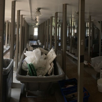 Fraser 202 before shelving began Fraser 210 before shelving began