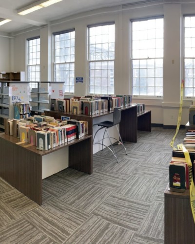 Books ready for adding to TERC collection in Fraser Hall Library 203 Books ready for adding to TERC collection in Fraser Hall Library 203
