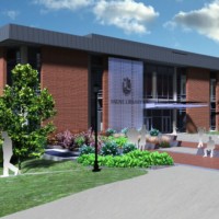 Future Milne Building, East View, Architectural Rendering Milne Building East View Architectural Rendering