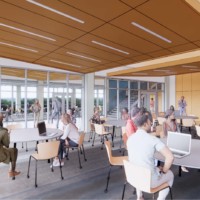 Future Milne Building Multipurpose Room, Architectural Rendering Future Milne Building Multipurpose Room, Architectural Rendering