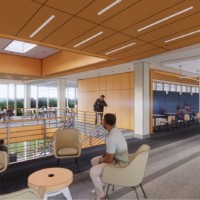 Future Milne Building Interior Upper Level, Architectural Rendering Future Milne Building Interior Upper Level,Architectural Rendering