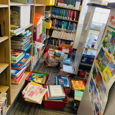 Items to be sorted and shelved in Fraser for the Teacher Education Resource Center (TERC), Spring 2021 Items to be sorted and shelved in Fraser for the Teacher Education Resource Center (TERC), Spring 2021