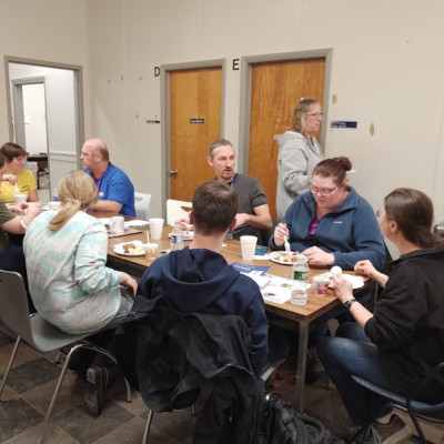 Facilities staff at our Library thank you breakfast in Sturges Feb 6 2020 Facilities staff at our Library thank you breakfast in Sturges