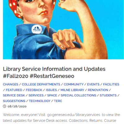 Fall 2020 MilneStrong Rosie Riveter graphic Fall 2020 MilneStrong Rosie Riveter graphic